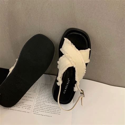 Dép sandal nữ quai vải TUA DUA MIXI siêu hot Shopee Việt Nam