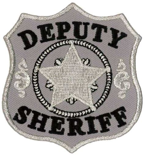 Deputy Sheriff Embroidered Patch 7cm X 75cm Etsy