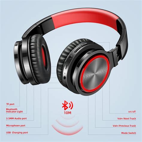 Buy Picun B12 Wireless Bluetooth Headphones,HD Stereo Sound Over Ear ...