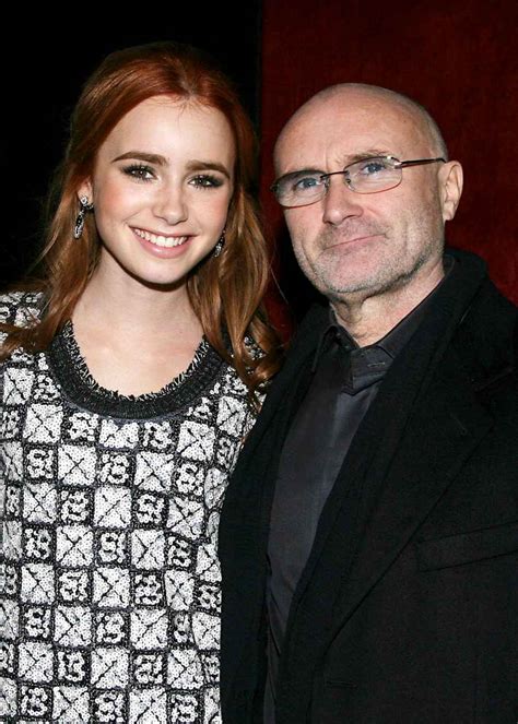 Lily Collins Celebrates Phil Collins Final Genesis Concert Us Weekly