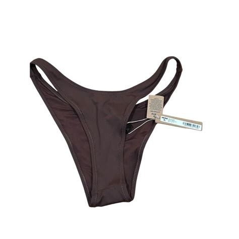 Skims Swim Nwt Skims Swim Cheeky Tanga Bikini Bottoms Cocoa Small Nwt Poshmark
