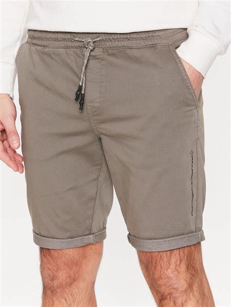 Volcano Stoffshorts Lears M S Grau Regular Fit Modivo At