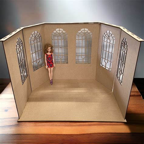 Dollhouse Roombox Veranda Kit Scale 16 Roombox Diorama Conservatory