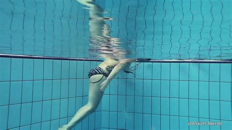 Russian Redhead Big Tits Model Katrin Privsem Swimming