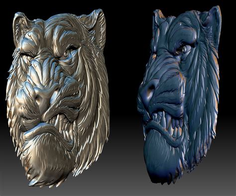 Tiger Head Stl File D Model Bas Relief For Cnc Router Or D Etsy