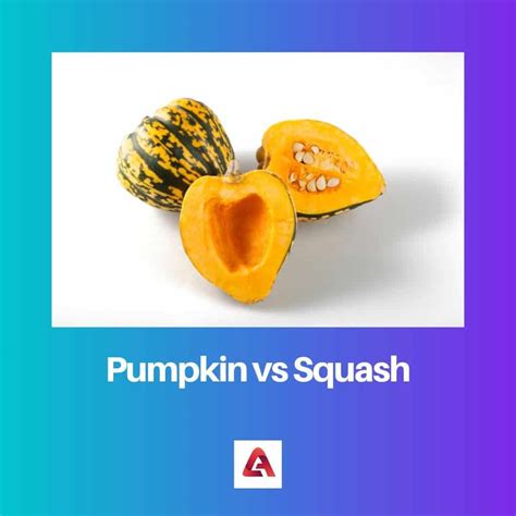 Pumpkin Vs Squash Difference And Comparison