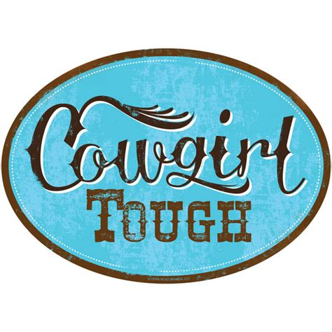 Cowgirl Tough Country Farm Wall Decal Retro Planet