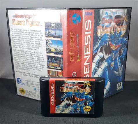 Mazin Saga Mutant Fighter Sega Genesis 1993 Game Cartridge W Case