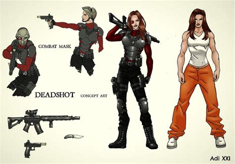 Deadshot Concept Art By Adi Herawan Deadshot Deadshot Comics Character Design Girl