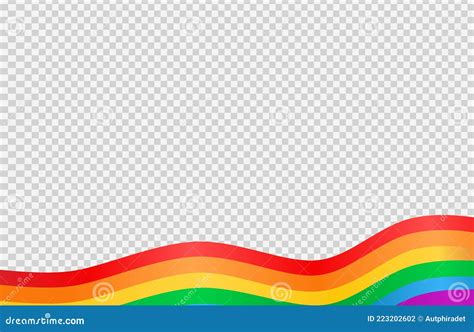 Waving Rainbow Lgbt Flag Isolated On Png Or Transparent Background Symbol Of Lgbt Gay Pride