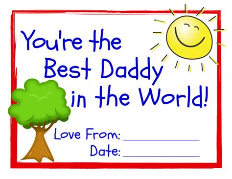 World's Best Dad! 3 Free Printable Certificates for Father's Day | This ...