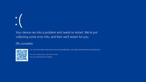 Windows 11 Blue Screen of Death (16:9 Widescreen) by ...