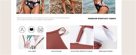 Amazon Herseas Women S Bikini Sets High Neck Tropical Leaf Print High Waisted Two Pieces