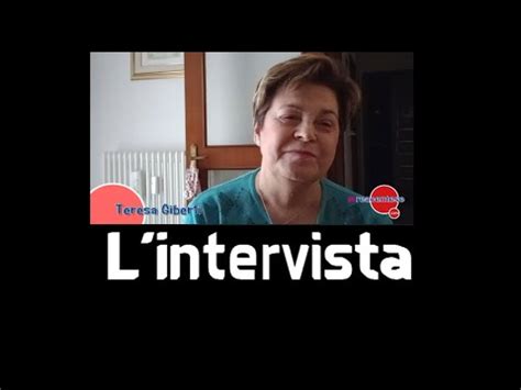 Intervista Teresa Giberti Scrittrice Gennaio Youtube