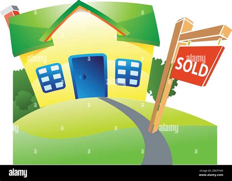 Sold House Small Building Illustration Stock Vector Image And Art Alamy