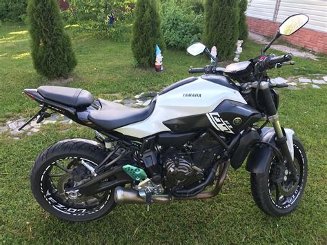 Купить б у Yamaha MT 07 FZ 07 инжектор 6 передач в Санкт Петербурге белый naked bike 2017
