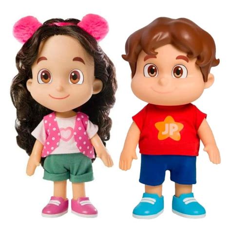 Boneca Jp E Maria Clara - Brinquedo Boneca Infantil YouTubers Maria Clara e JP 16 cm Articulada ...