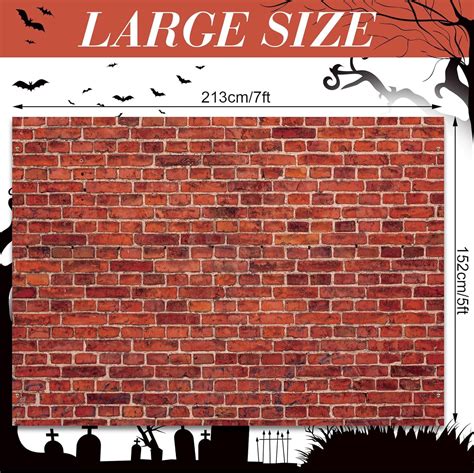 Red Brick Wall Party Backdrop Large Fabric Red Brick Sign Photo