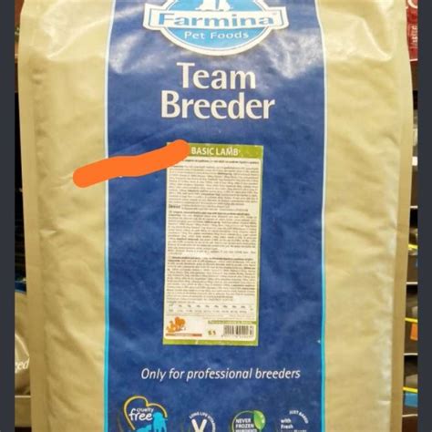 Promo Farmina team breeder basic lamb 20kg Diskon 23% di Seller Kamupet ...