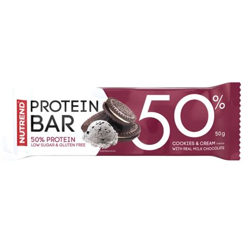 Батончик 50% белка (без сахара), Nutrend, Protein Bar - 50 г - купить в ...