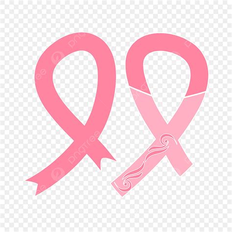 Hand Drawn Ribbon Vector Art Png Svg Pink Hand Drawn Simple Ribbon