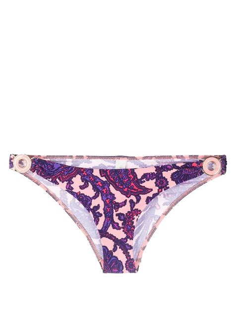 ZIMMERMANN Fantasia Paisley Print Bikini Bottoms Farfetch
