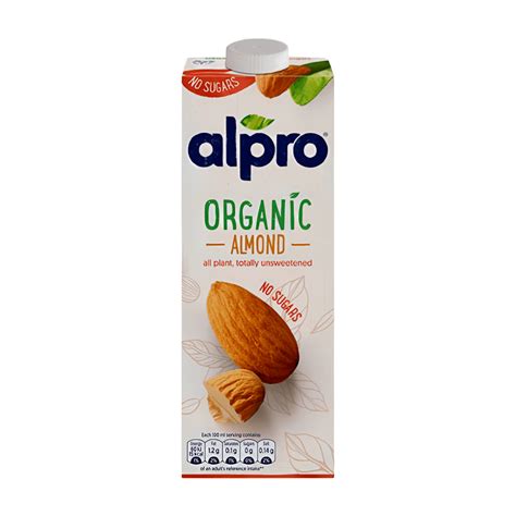 Alpro Organic Almond No Sugars Milk Pick