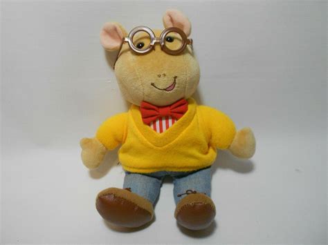 Vintage 1995 Arthur Plush Doll Figure Toy Cartoon Free Shipping