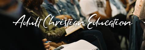 Adult Christian Education - Bethany Presbyterian Church
