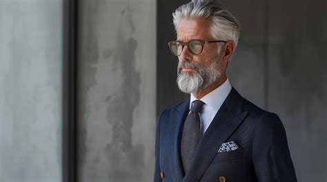 Premium Photo A Mature Gentleman With A Timeless Charm Portrayed