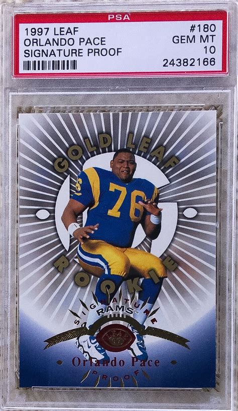 Leaf Signature Proof Gold Orlando Pace Rc Psa Pop Ebay