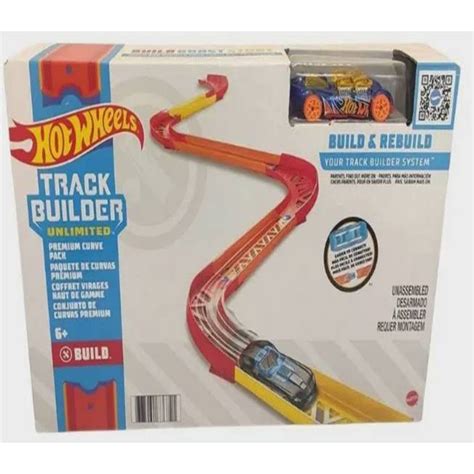 Pista Hot Wheels Track Builder Conjunto Curva Premium Shopee Brasil