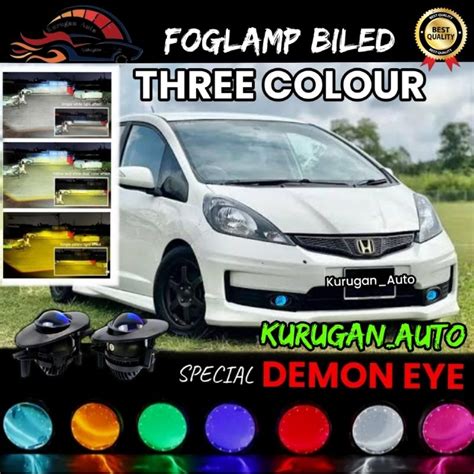 Jual Foglamp Biled Oval Honda Jazz Ge Rs Warna Demon Devil Eyes