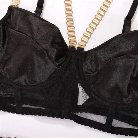 Lovely Girl Sexy Ww Lingerie Sets Metallic Chain Lingeries Femme Sexy Women Underwear Sets Sexy
