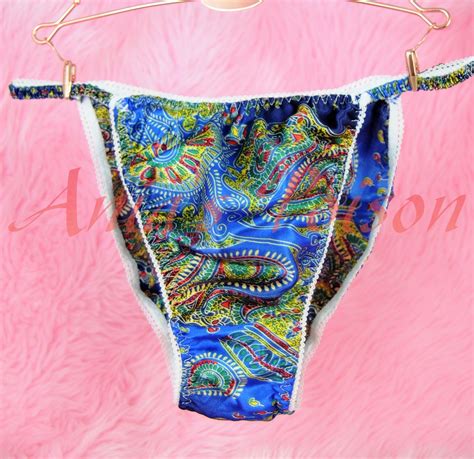 Anias Poison MANties S XXL Floral Ethnic Tribal Rare Polyester String Bikini Sissy Mens