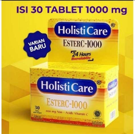 holisticare ester c 1000 mg 1 botol isi 30 tablet | Lazada Indonesia