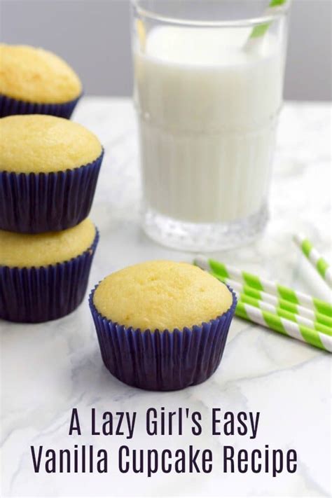 A Lazy Girl's Easy Vanilla Cupcake Recipe - Perfect for Kids!