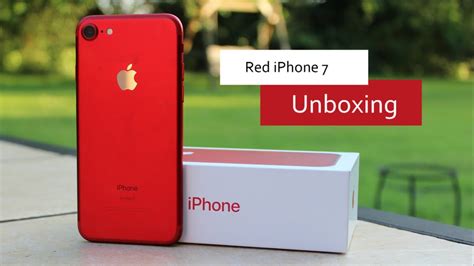 Product Red IPhone 7 Unboxing YouTube