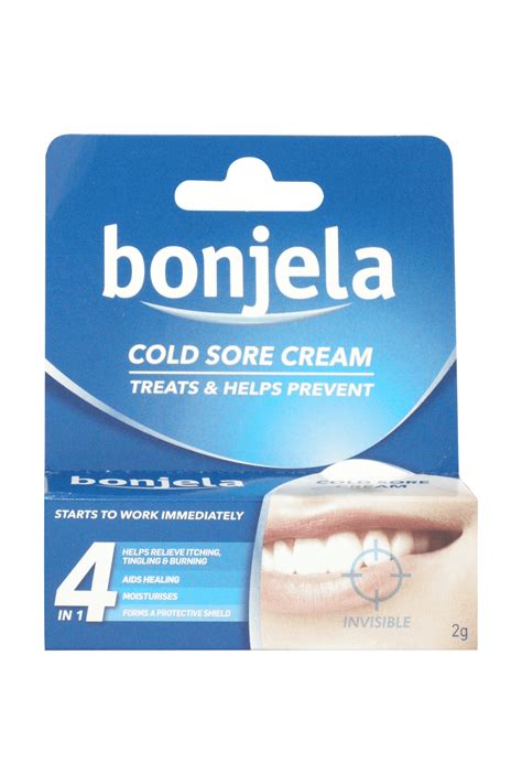 Bonjela Cold Sore Cream Invisible 2g Lip Care Allcures