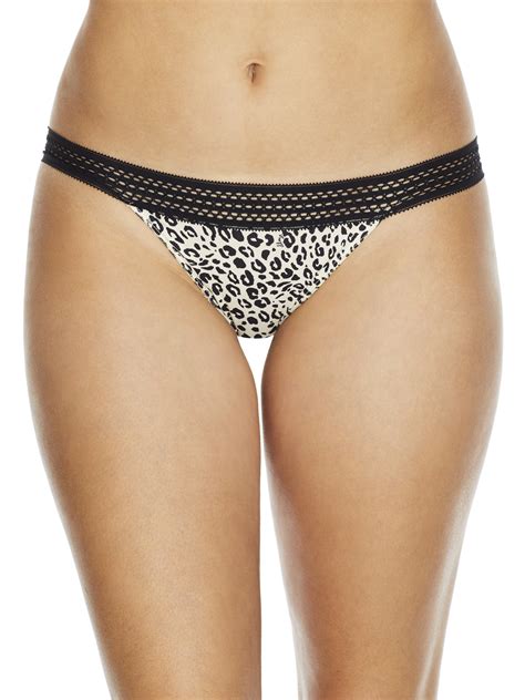 Dkny Womens Classic Cotton Lace Trim Bikini Style Dk Walmart
