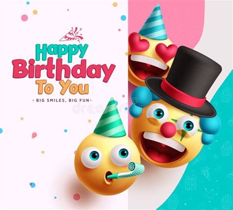 Happy Birthday Emojis Stock Illustrations 348 Happy Birthday Emojis