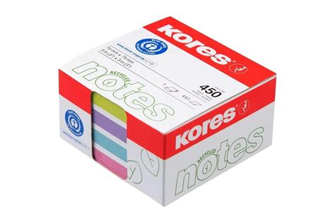 Стикеры Kores cubo пастельный, 75x75 мм, 450 л, 4 цвета 47463 1536756 ...