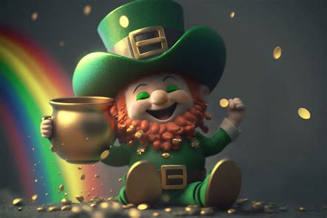 Saint Patrick qui est le leprechaun symbole de la plus célèbre fête