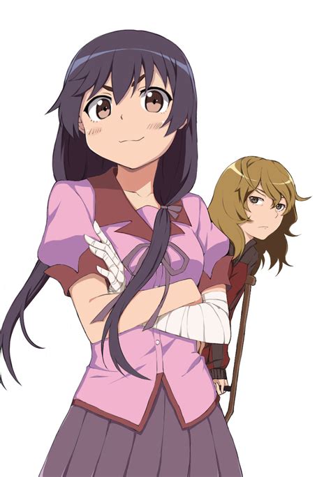 Kanbaru Suruga And Numachi Rouka Monogatari And 2 More Drawn By