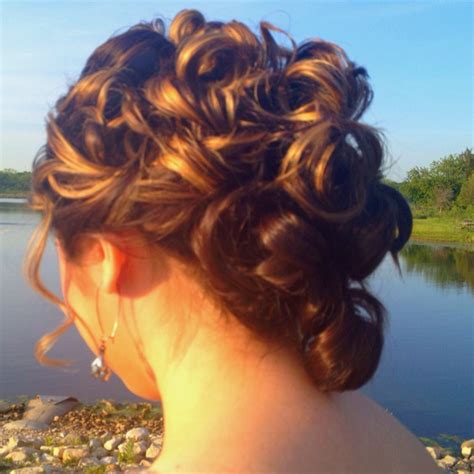 Spiral curl updo | Long hair styles, Curled updo, Hair styles