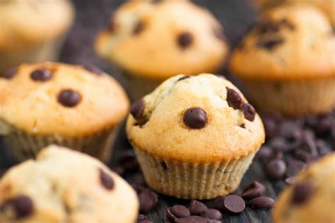 Muffins à la ricotta et aux pépites de chocolat Un dessert délicieux