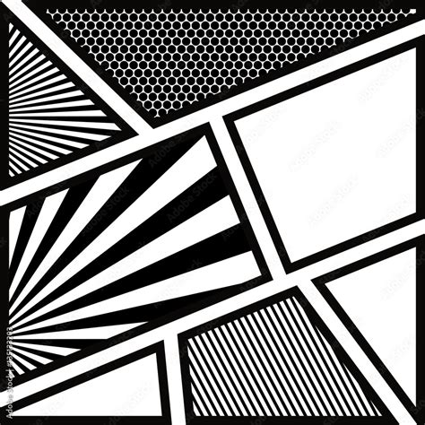 backdrop monochrome abstract in pop art vector illustration Stock ...