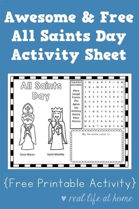 All About Saint Worksheets