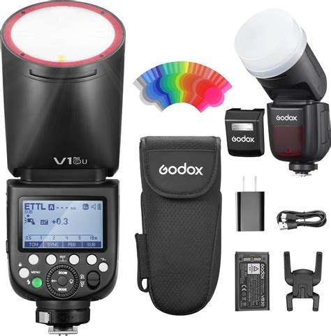 Amazon.com : Godox V1 V1Pro C Flash for Canon Camera TTL Speedlight, 1/ ...