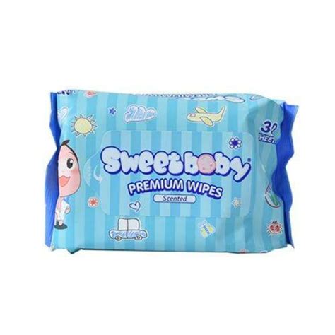 Sweet Baby Premium Wipes With Aloe 30s